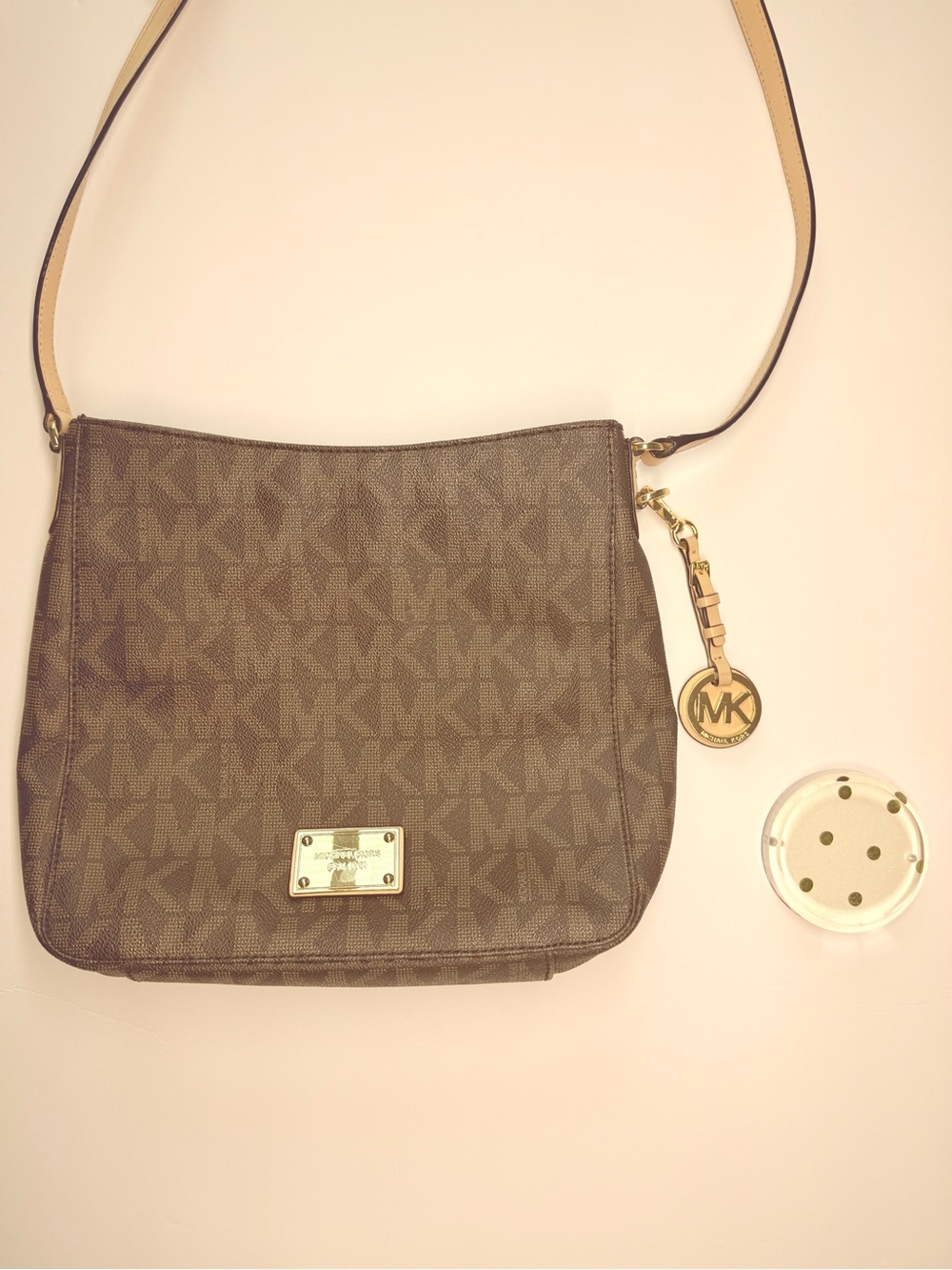 💐 Michael Kors Signature Print Crossbody Bag